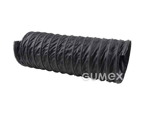 Vzduchotechnická hadice pro horké plyny PROTAPE PUR370, 51/59mm, 0,905bar/-0,335bar, tkanina impregnovaná PU, ocelová spirála, -40°C/+125°C, tmavě šedá